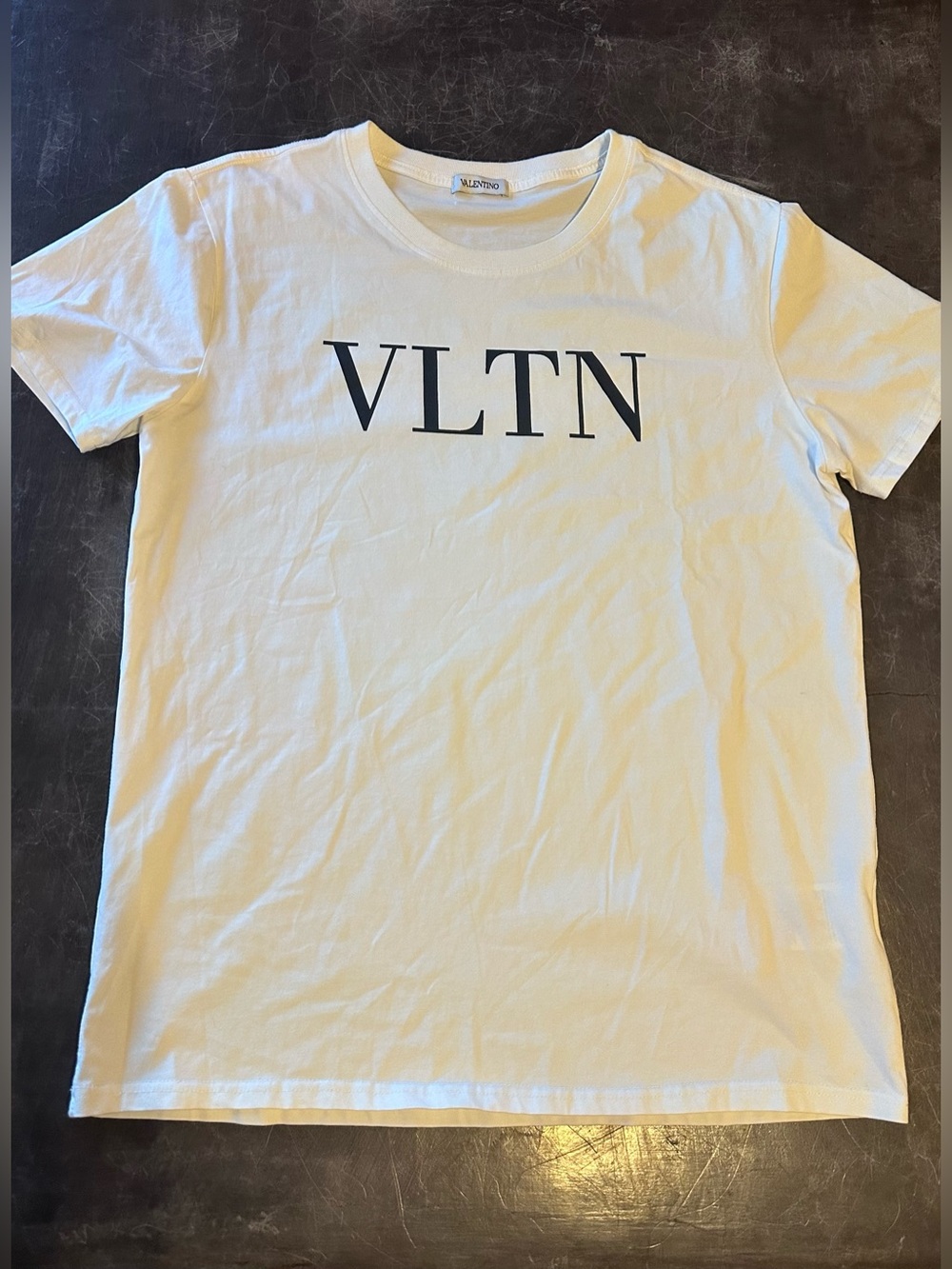 Valentino White VLTN Logo Short Sleeve T-Shirt